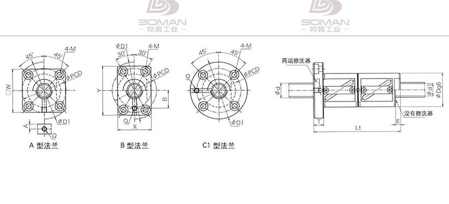 KURODA GR2006DD-CAPR 黑田丝杆替换尺寸图片