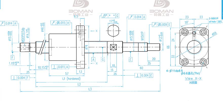 TBI XSVR02010B1DGC5-699-P1 tbi滚珠丝杆可提供轴端加工