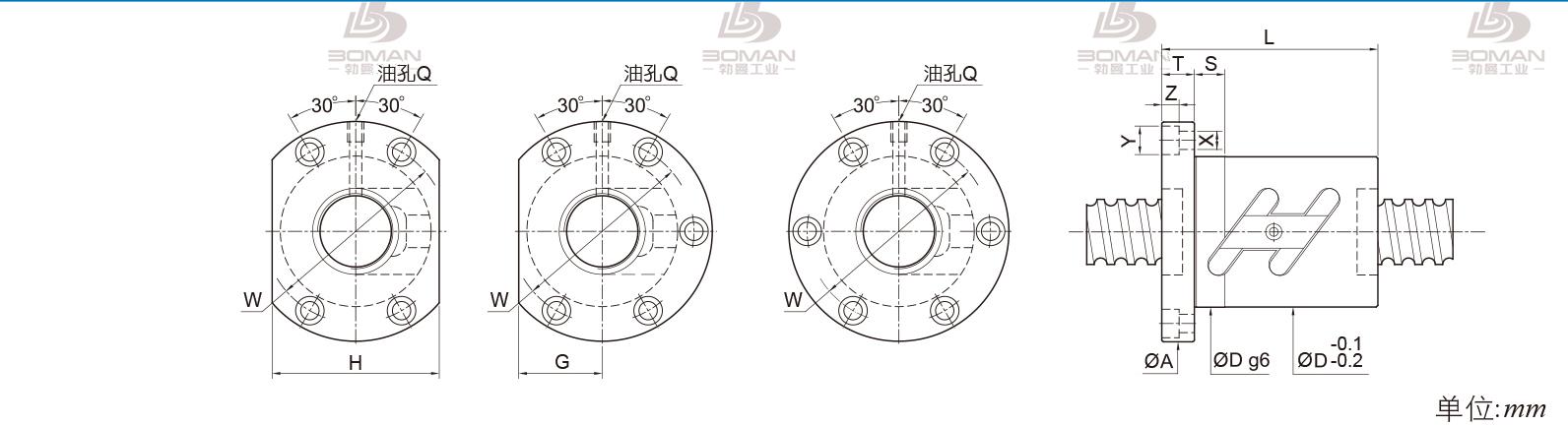 PMI FSWC2505 滚珠丝杠pmi