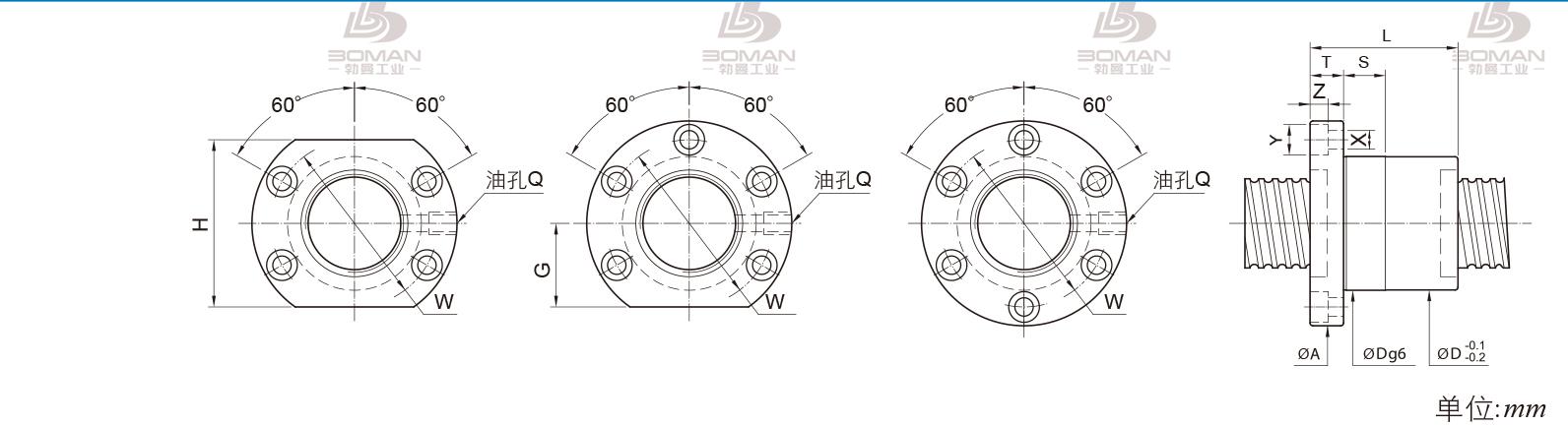 PMI FSIC6312-4 pmi滚珠丝杆选型