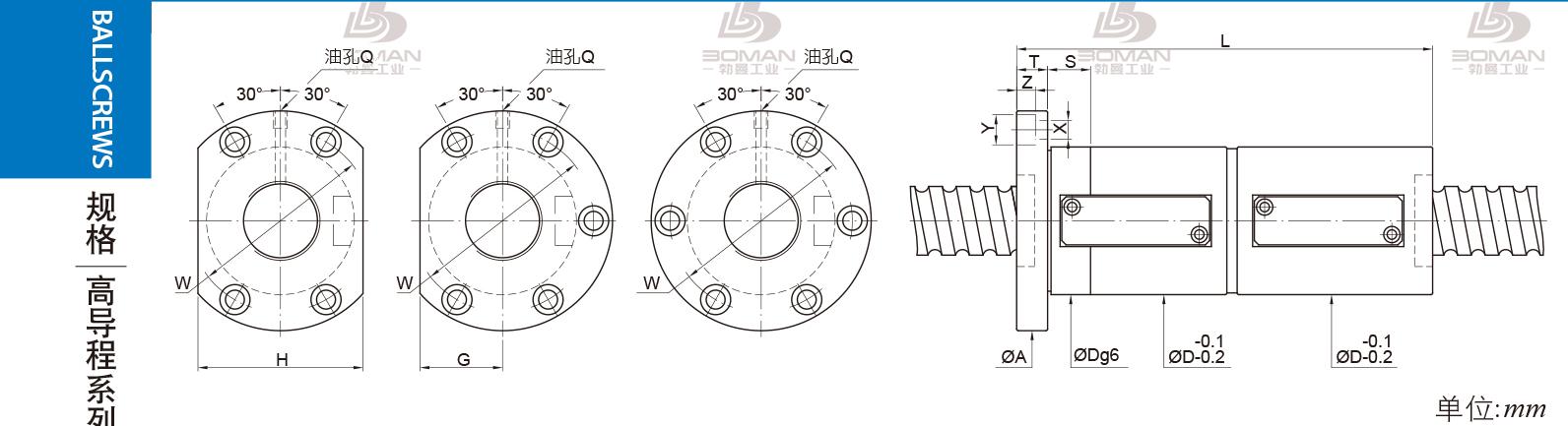 PMI FDWE10016-5 PMI转造级滚珠丝杠型号说明