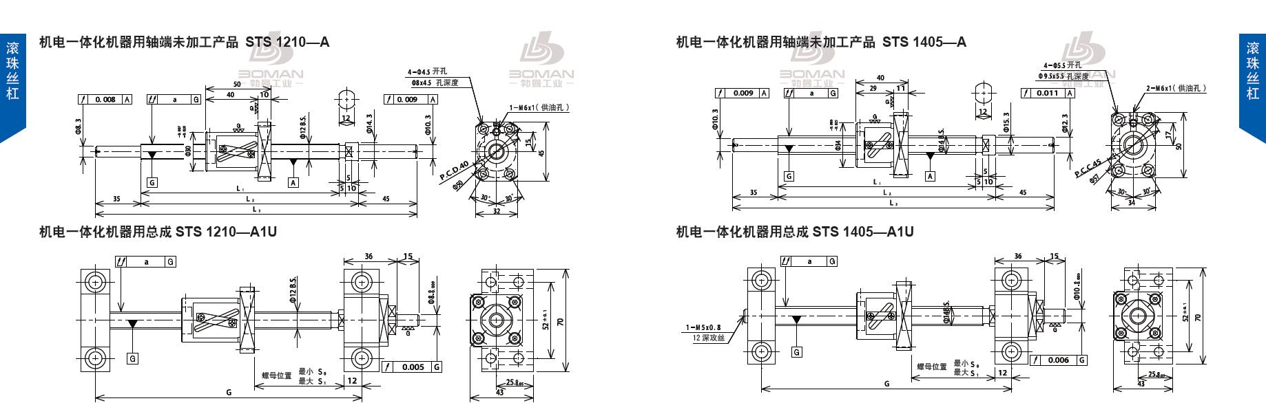 TSUBAKI STS1405-271C3-A1U tsubaki丝杆是什么牌子