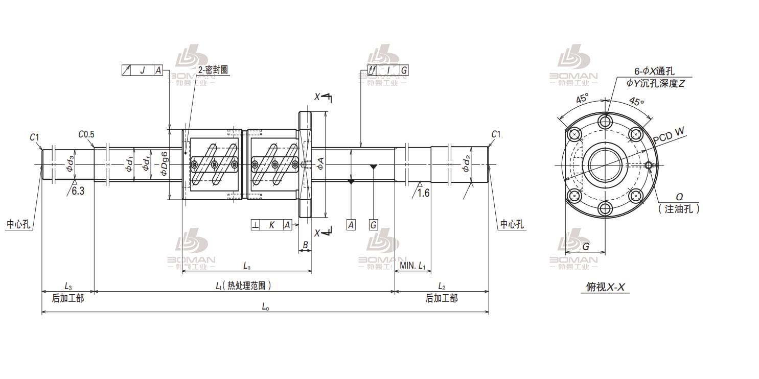 NSK W4014SS-2D-C5Z10-NSK末端未加工品